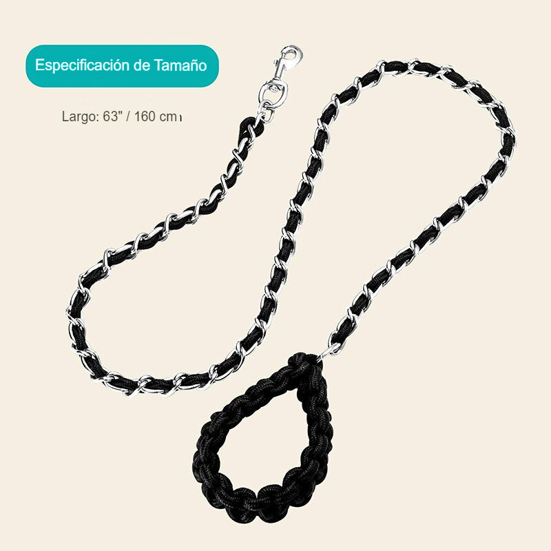 Domina el Paseo con Estilo: Descubre la Correa de Metal Benepaw, Resistencia y Elegancia en Cada Paso - Mascotalux