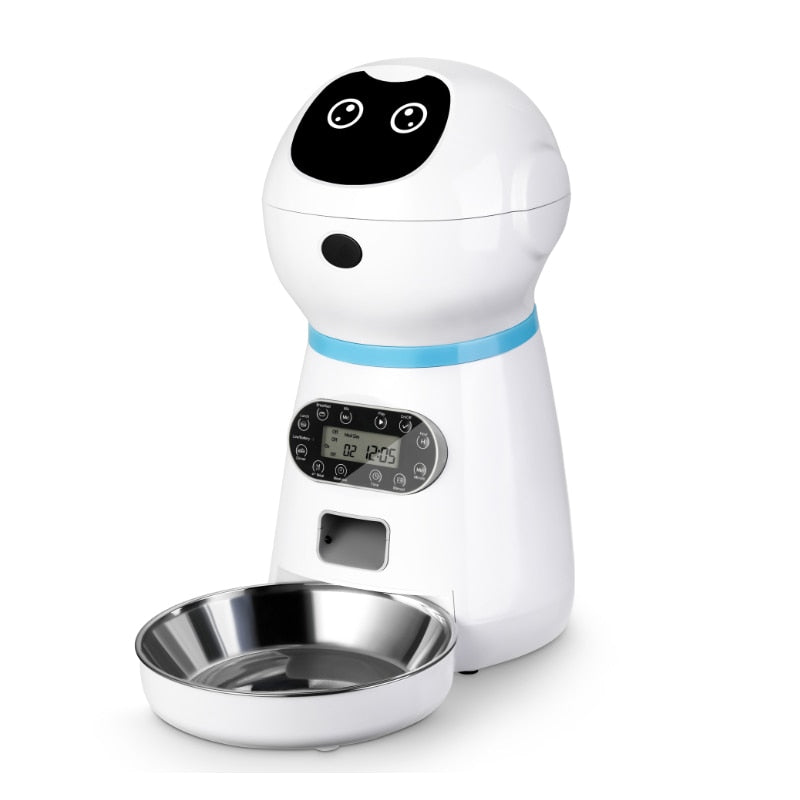 Alimentador automático para gatos y perros, dispensador de comida inteligente. - Mascotalux
