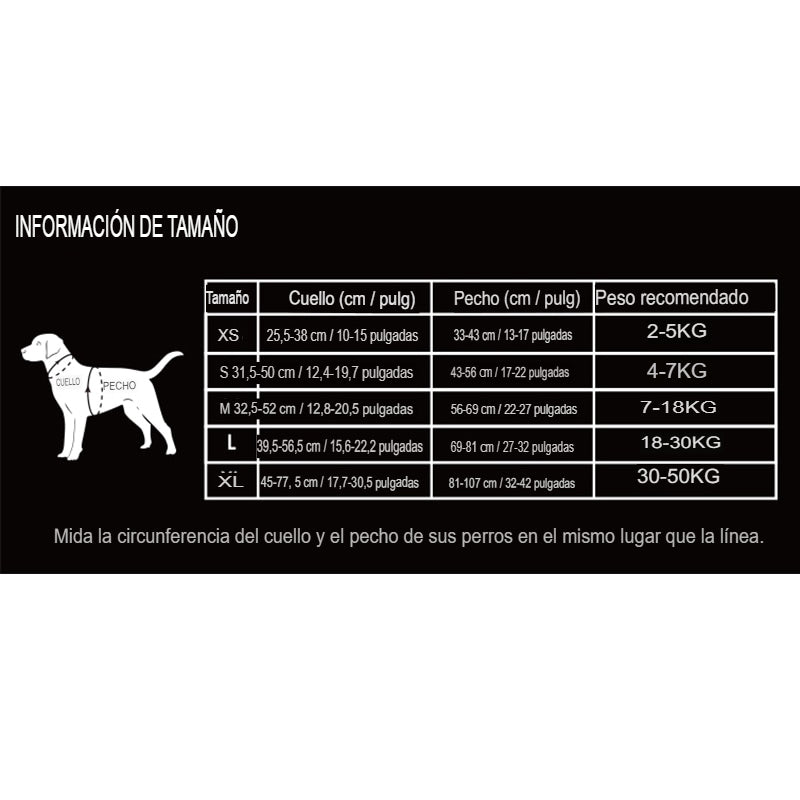 Arnés de camuflaje reflectante para perro, edición especial para mascotas. - Mascotalux