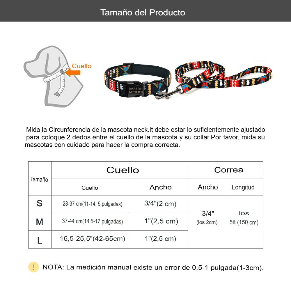 ¡Mantén a tu Mejor Amigo Seguro con Nuestro Collar Personalizado! - Mascotalux