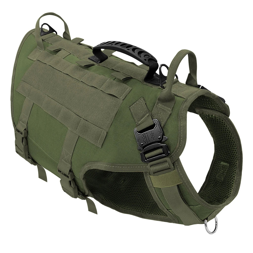 Arnés de nylon durable arnés de perro táctico militar K9 trabajo.