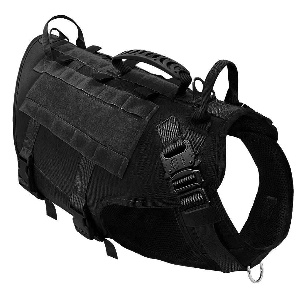 Arnés de nylon durable arnés de perro táctico militar K9 trabajo.