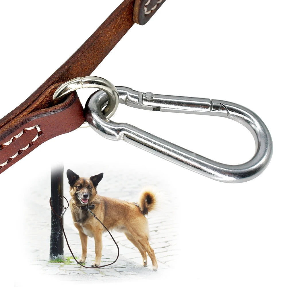 ¡Domina la aventura con nuestra Correa de Cuero para Perros Pitbull: Resistencia y Estilo en cada paso! - Mascotalux