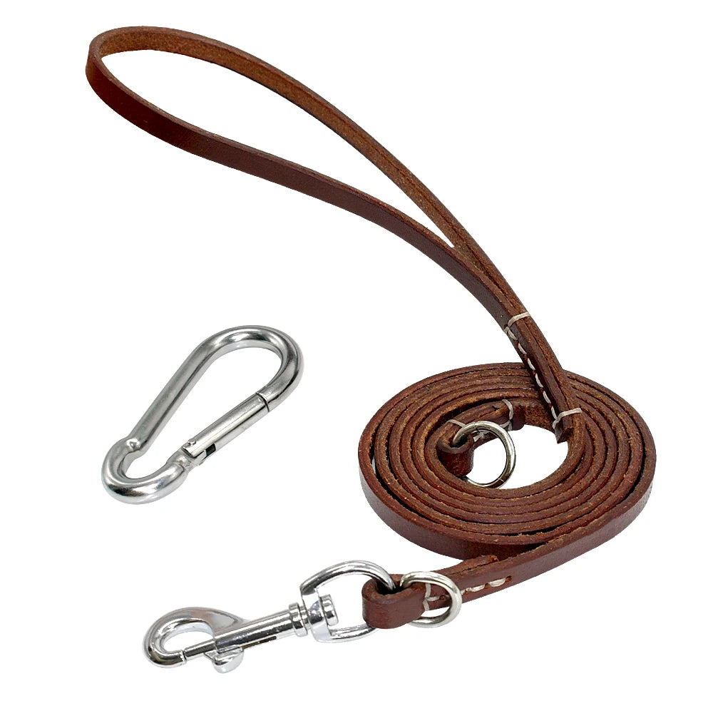 ¡Domina la aventura con nuestra Correa de Cuero para Perros Pitbull: Resistencia y Estilo en cada paso! - Mascotalux