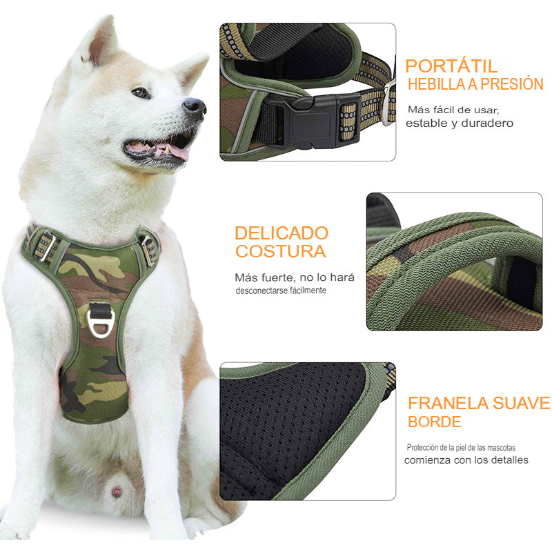 Domina tus aventuras al aire libre con el Arnés Táctico Benepaw: Seguridad, Comodidad y Control en Cada Paso - Mascotalux