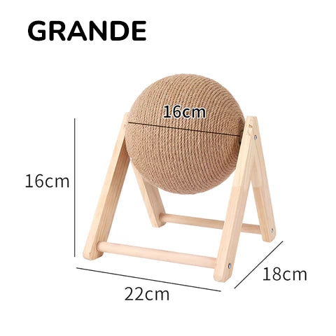 Pelota de rascar para gatos con cuerda sisal. - Mascotalux