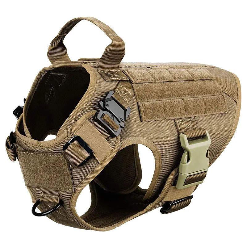 Arnés Táctico para Perros 3 Juegos: Arnés y Correa, Arnés y Correa y Collar, Conjunto. Resistente, cómodo y versátil. - Mascotalux