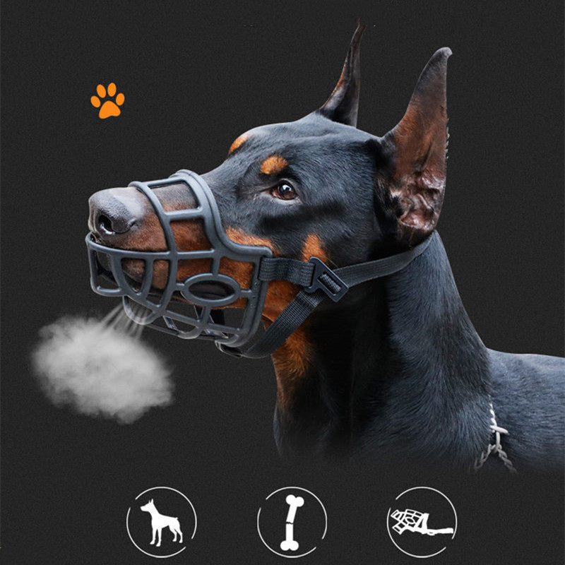 Bozal ajustable para perro de policarbonato para perros. Mascarilla ajustable para mascotas. - Mascotalux