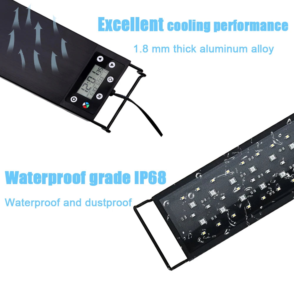 Iluminación LED de Espectro Completo para Pecera | Crecimiento y Estética - Mascotalux