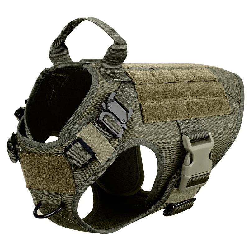Arnés Táctico para Perros 3 Juegos: Arnés y Correa, Arnés y Correa y Collar, Conjunto. Resistente, cómodo y versátil. - Mascotalux