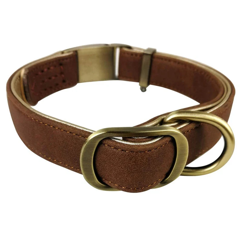 Collar de Cuero de Lujo para Perros: Comodidad y Estilo en Cada Paseo - Mascotalux