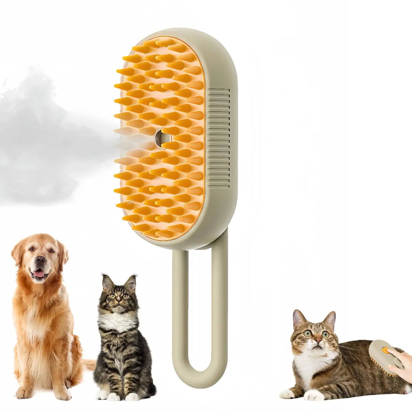 ¡Dale a tu mascota el cuidado que se merece con nuestro revolucionario Cepillo 3 en 1 para Mascotas con Vapor! - Mascotalux