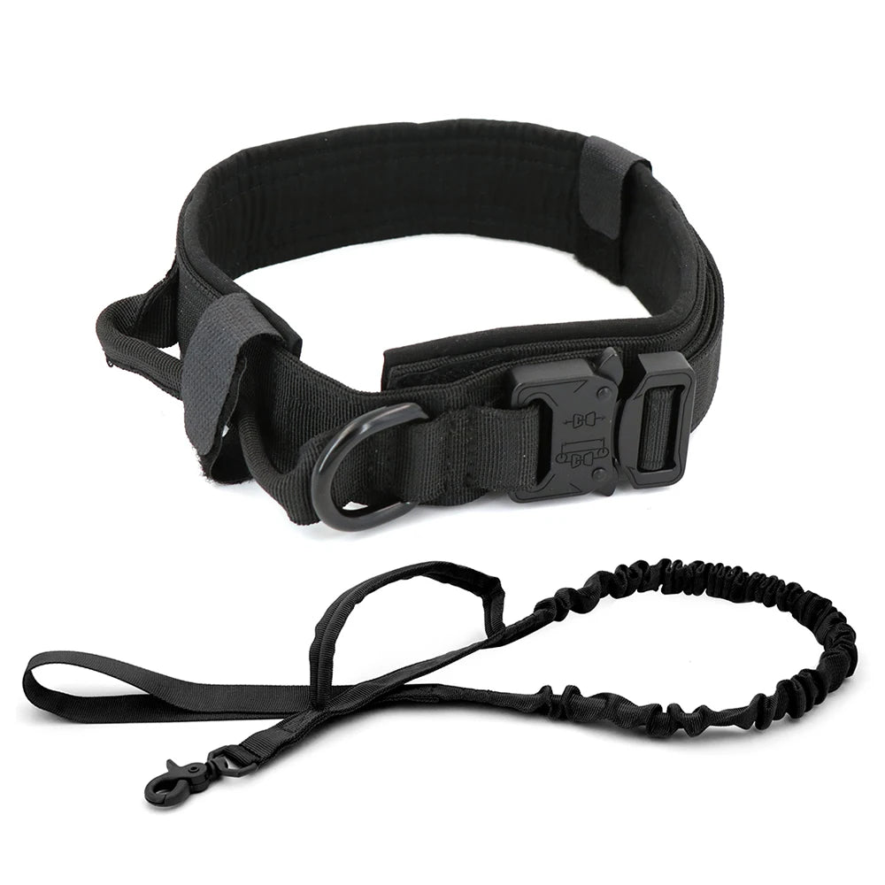 Collar táctico militar ajustable para perro, collares para perro y mascotas. - Mascotalux