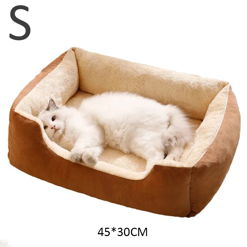 ✨ Cama de felpa para gatos – ¡Comodidad y calidez aseguradas! 🐱💤
