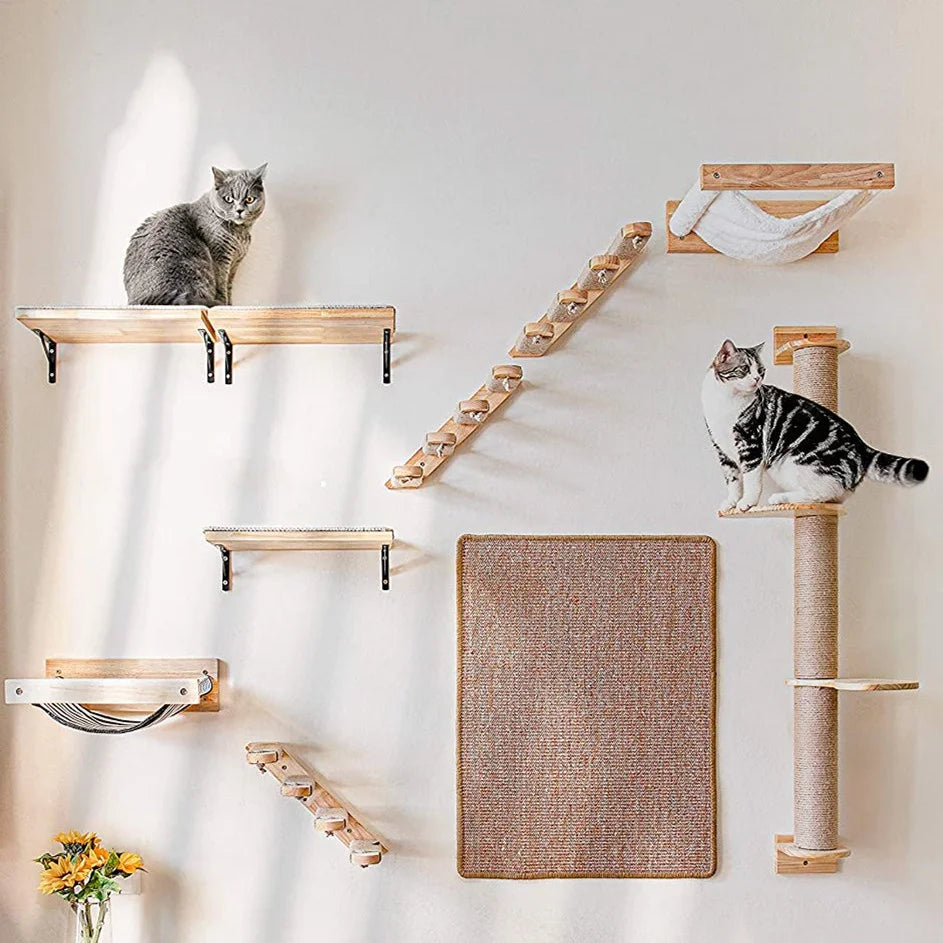 Paraíso elevado para gatos: ¡Descubre nuestra hamaca de pared