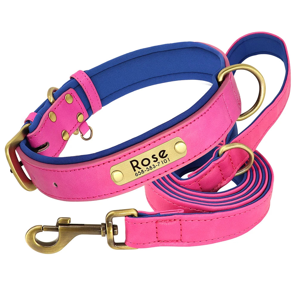 🐾 ¡El Collar de Cuero Personalizado que Tu Perro Merece! 🐾