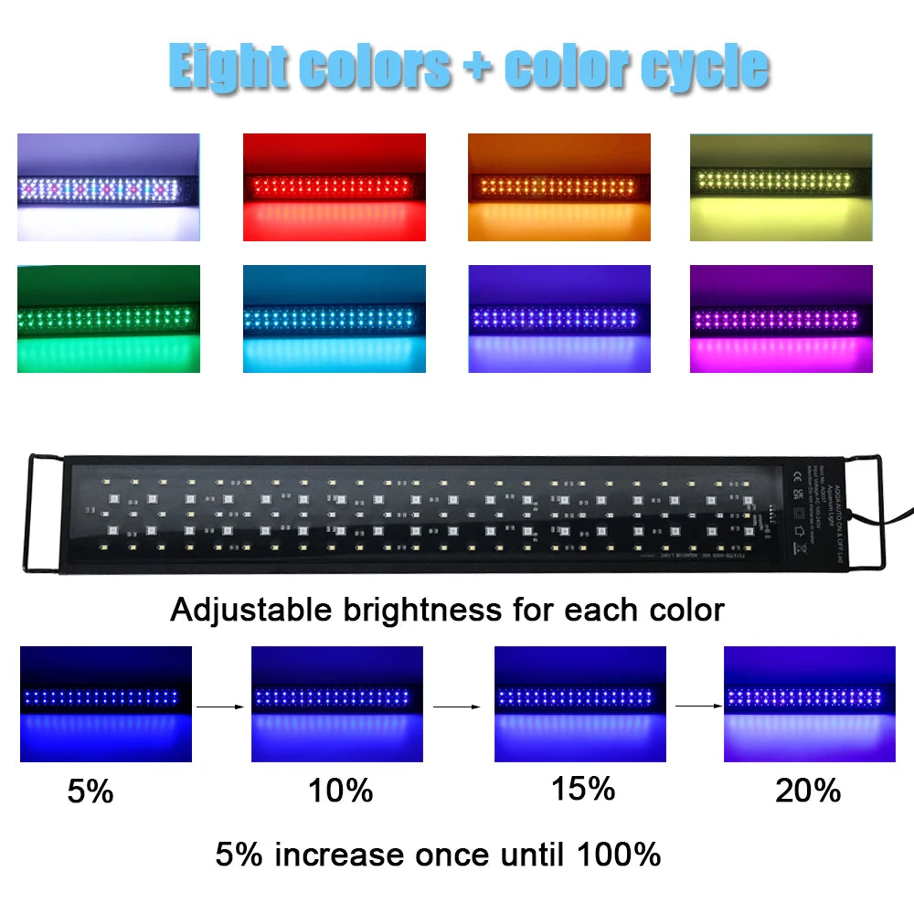 Iluminación LED de Espectro Completo para Pecera | Crecimiento y Estética - Mascotalux
