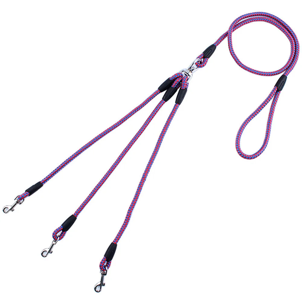 🚶♂️Pasea con Confianza: Correa Triple Antienredos para Perros y Gatos