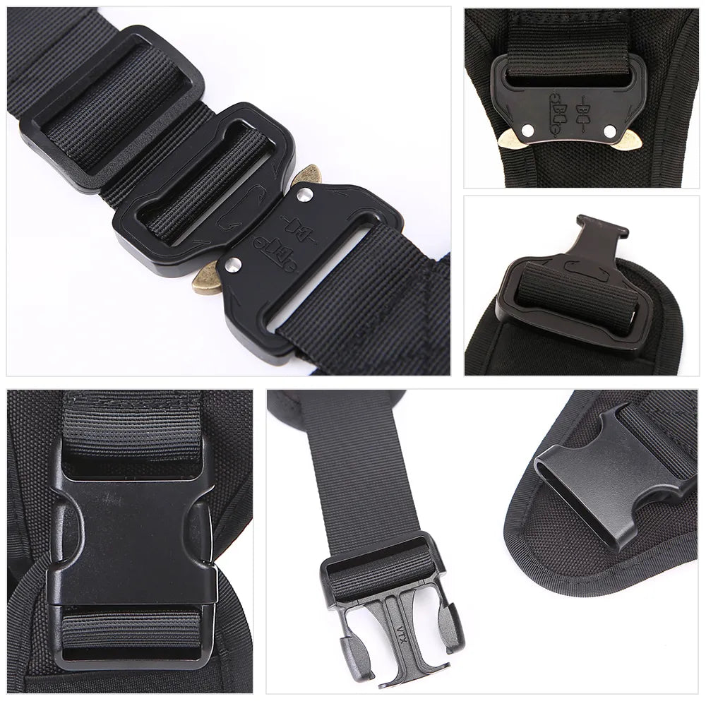 Arnés Táctico para Perros 3 Juegos: Arnés y Correa, Arnés y Correa y Collar, Conjunto. Resistente, cómodo y versátil. - Mascotalux