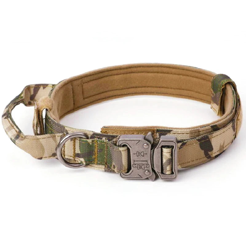 Collar táctico militar ajustable para perro, collares para perro y mascotas. - Mascotalux