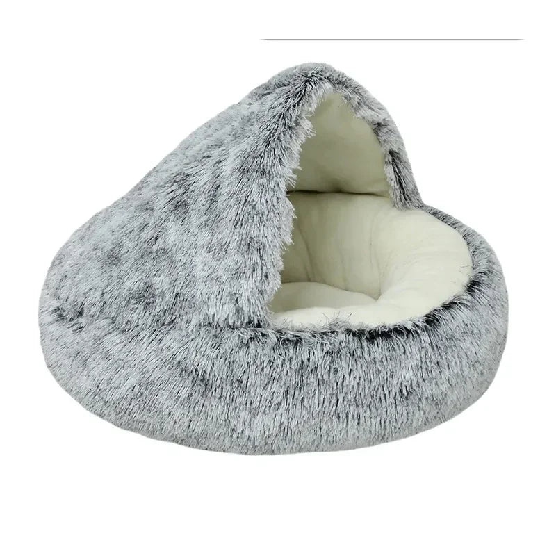 🏠 Cama de Felpa para Mascotas – Sueño Cálido y Profundo 🐶🐱