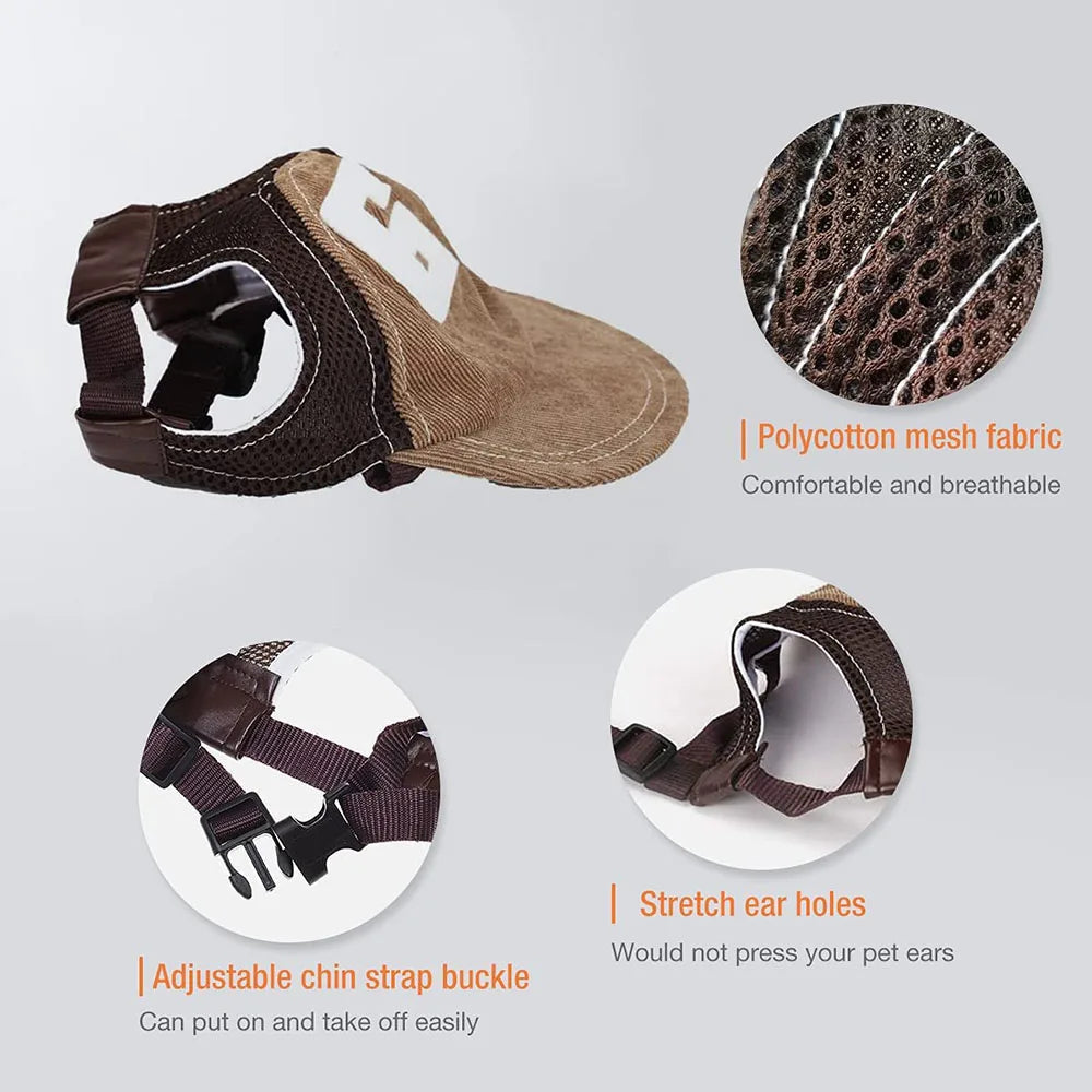 Gorras Ajustables para Perros Protección Solar y Estilo para Mascotas - Mascotalux