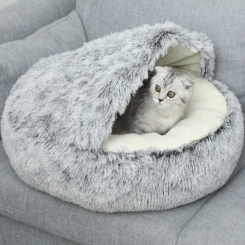 🏠 Cama de Felpa para Mascotas – Sueño Cálido y Profundo 🐶🐱