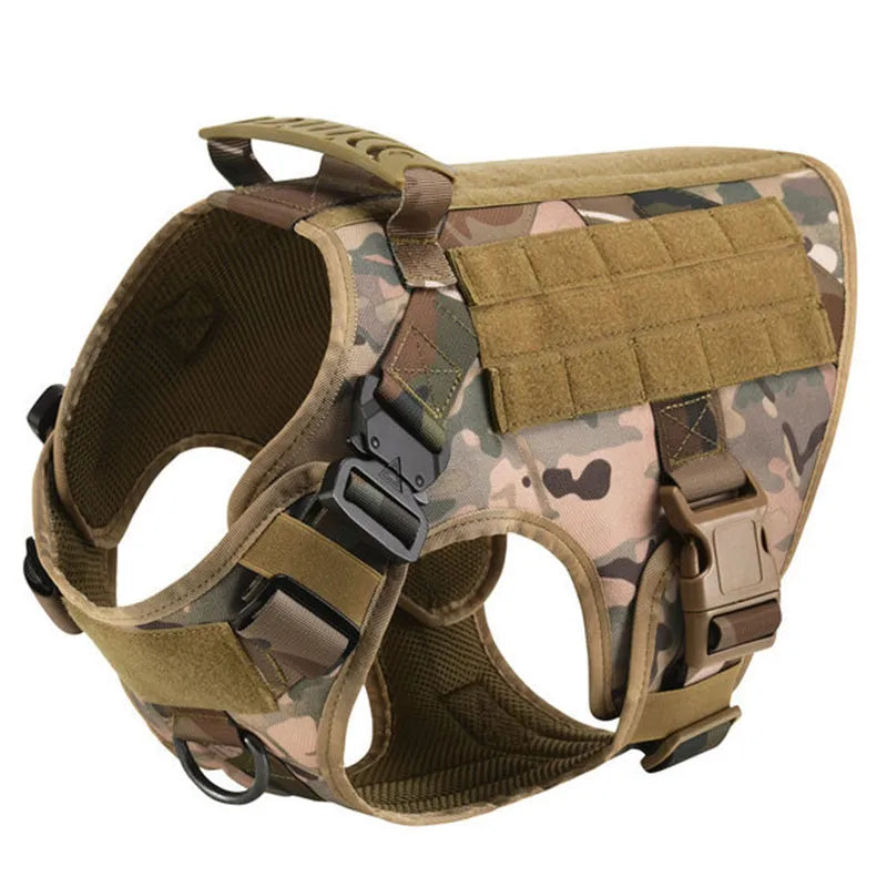 Arnés Táctico para Perros 3 Juegos: Arnés y Correa, Arnés y Correa y Collar, Conjunto. Resistente, cómodo y versátil. - Mascotalux
