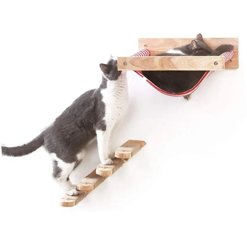 Paraíso elevado para gatos: ¡Descubre nuestra hamaca de pared