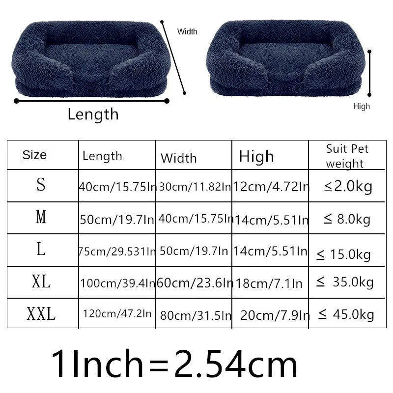 🛏️ Cama de Felpa para Perros – Suavidad, Calidez y Máximo Confort 🐾