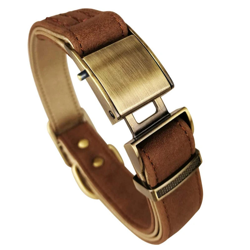 Collar de Cuero de Lujo para Perros: Comodidad y Estilo en Cada Paseo - Mascotalux