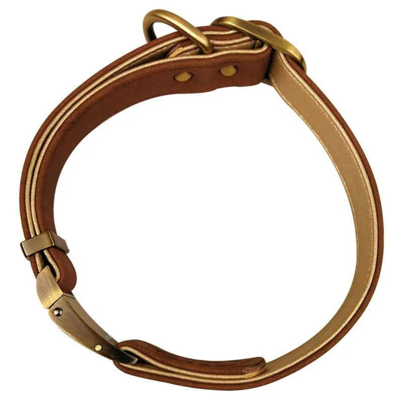 Collar de Cuero de Lujo para Perros: Comodidad y Estilo en Cada Paseo - Mascotalux