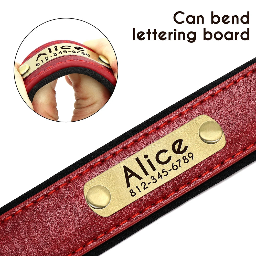 🐾 ¡El Collar de Cuero Personalizado que Tu Perro Merece! 🐾