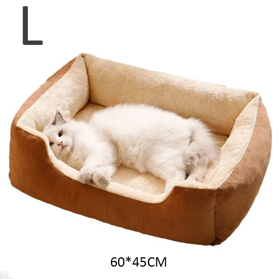 ✨ Cama de felpa para gatos – ¡Comodidad y calidez aseguradas! 🐱💤