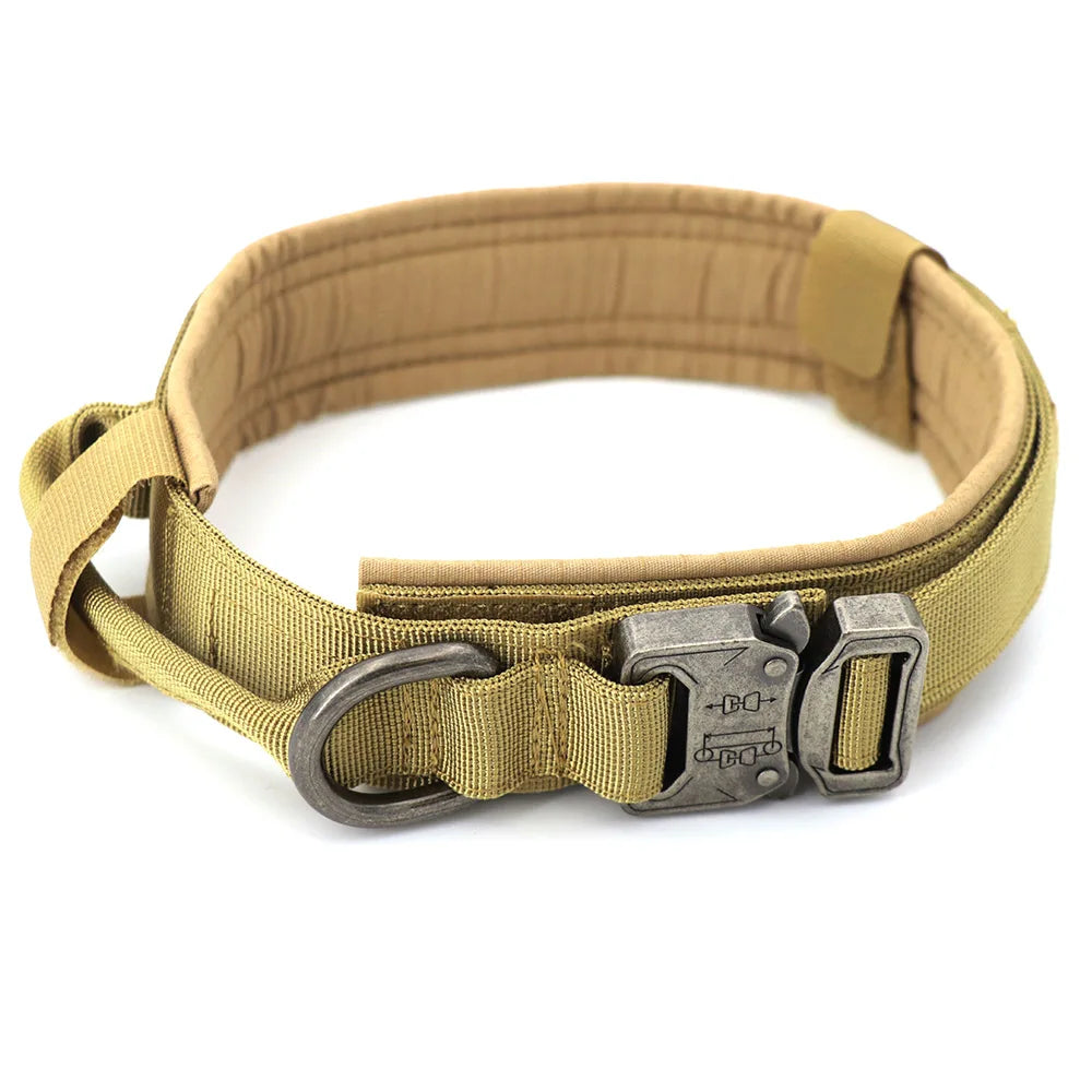 Collar táctico militar ajustable para perro, collares para perro y mascotas. - Mascotalux
