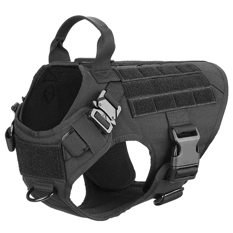 Arnés Táctico para Perros 3 Juegos: Arnés y Correa, Arnés y Correa y Collar, Conjunto. Resistente, cómodo y versátil. - Mascotalux