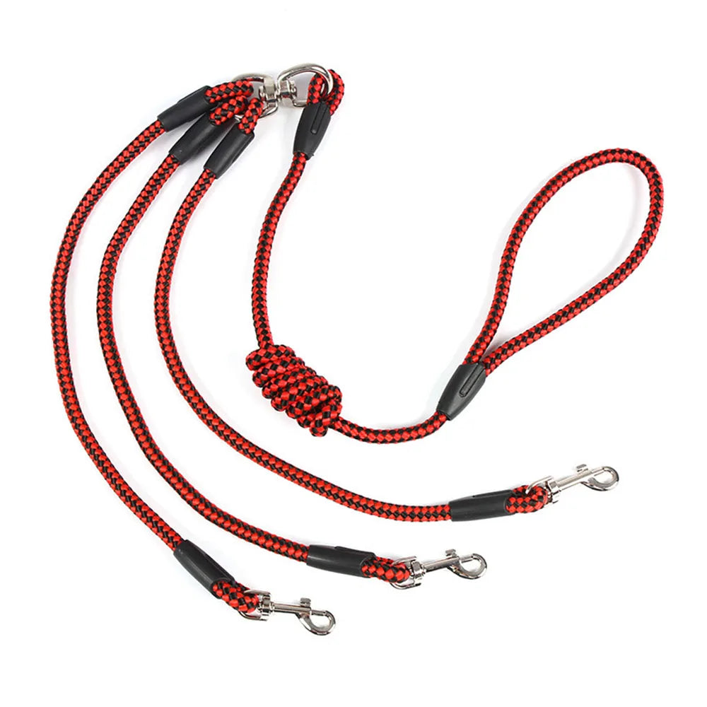 🚶♂️Pasea con Confianza: Correa Triple Antienredos para Perros y Gatos