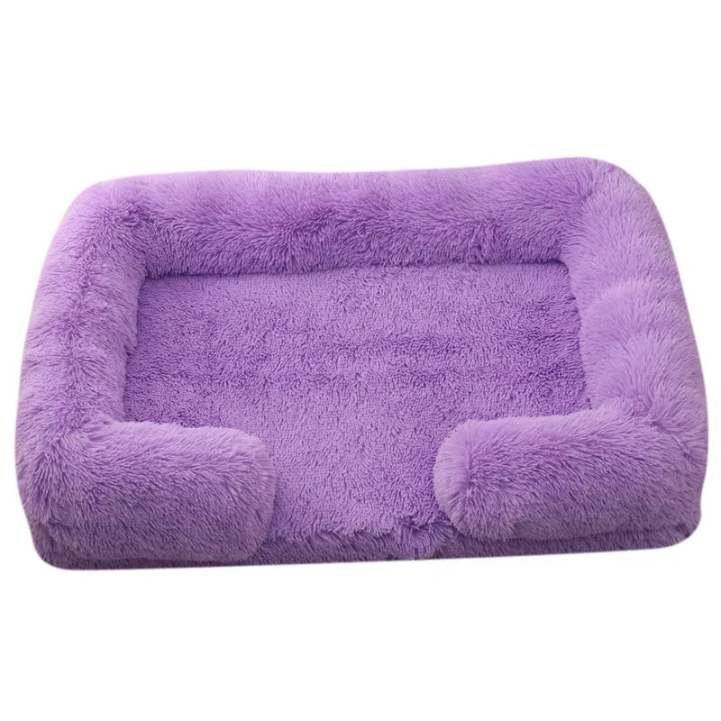 🛏️ Cama de Felpa para Perros – Suavidad, Calidez y Máximo Confort 🐾