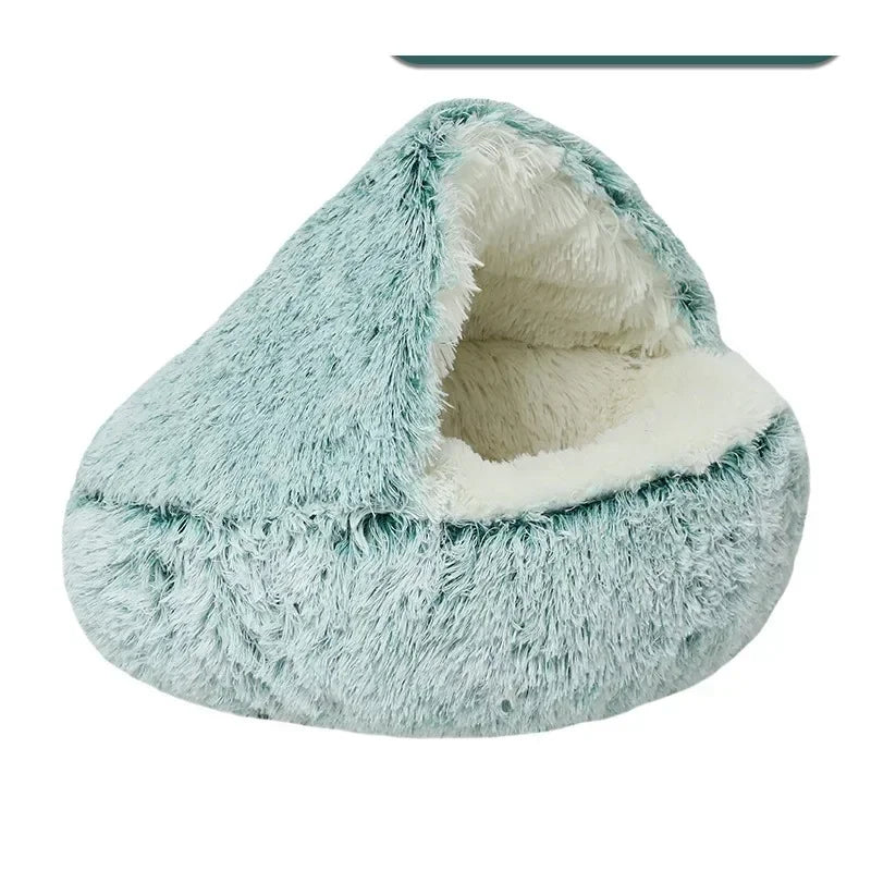 🏠 Cama de Felpa para Mascotas – Sueño Cálido y Profundo 🐶🐱