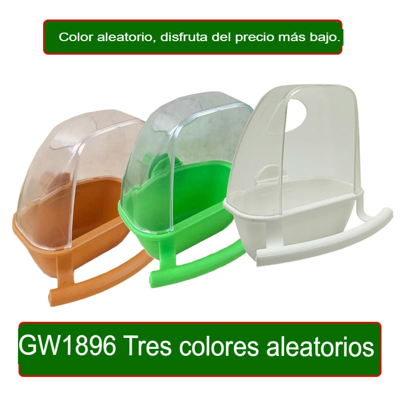 Alimentador colgante de agua para loros y aves, contenedor de comida. - Mascotalux