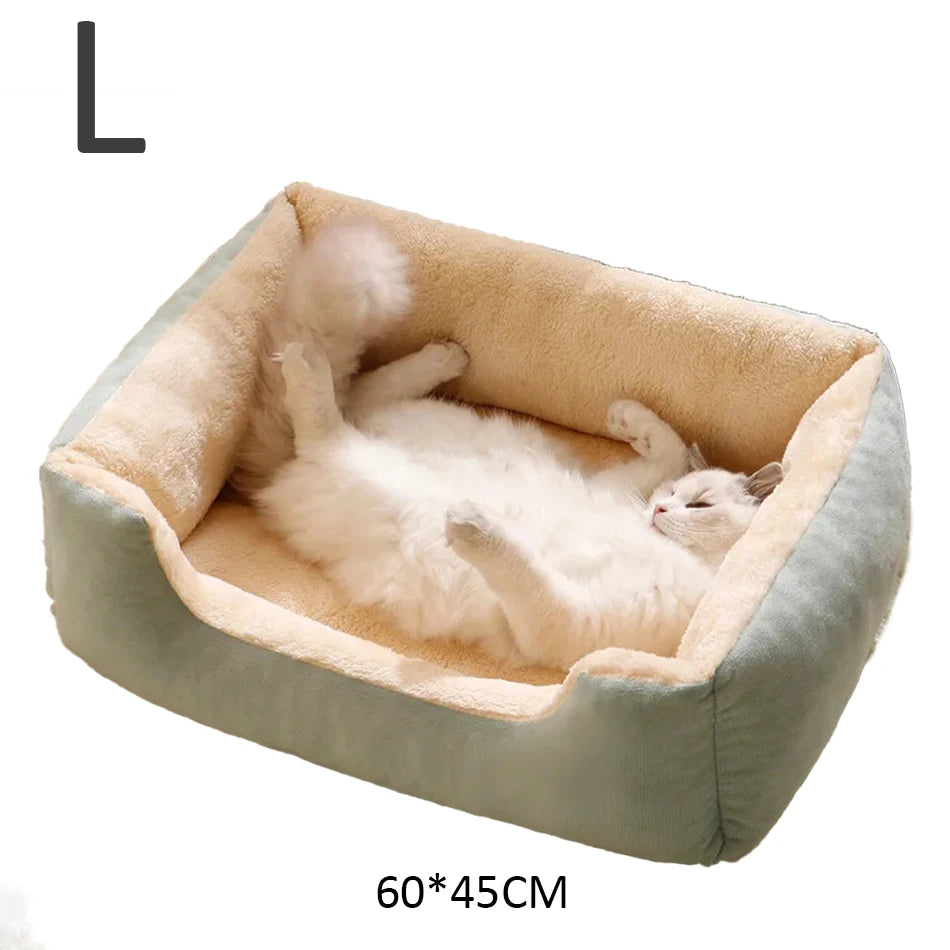 ✨ Cama de felpa para gatos – ¡Comodidad y calidez aseguradas! 🐱💤