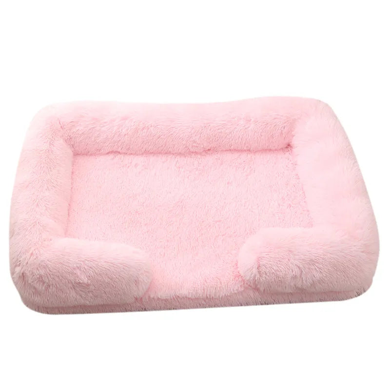 🛏️ Cama de Felpa para Perros – Suavidad, Calidez y Máximo Confort 🐾