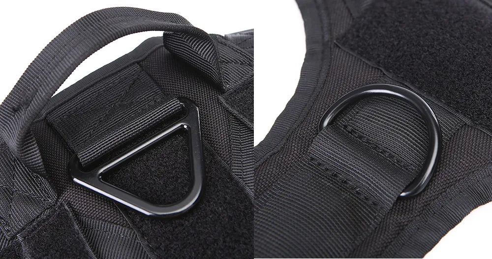 Arnés Táctico para Perros 3 Juegos: Arnés y Correa, Arnés y Correa y Collar, Conjunto. Resistente, cómodo y versátil. - Mascotalux