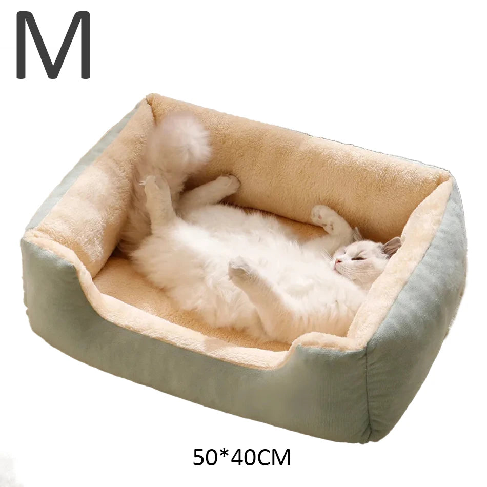 ✨ Cama de felpa para gatos – ¡Comodidad y calidez aseguradas! 🐱💤