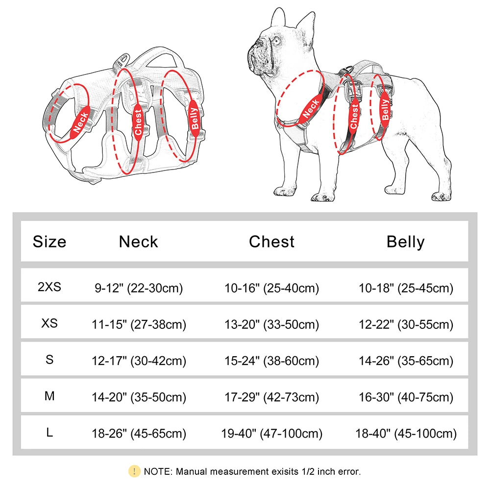 Arnés Reflectante para Perros: Ajustable, Acolchado y Sin Tirones - Mascotalux