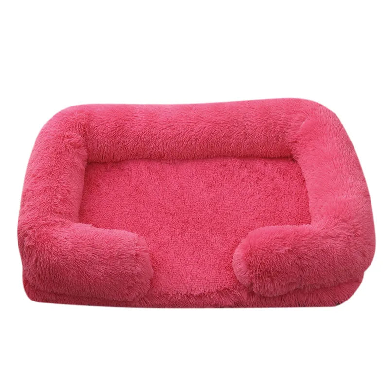 🛏️ Cama de Felpa para Perros – Suavidad, Calidez y Máximo Confort 🐾
