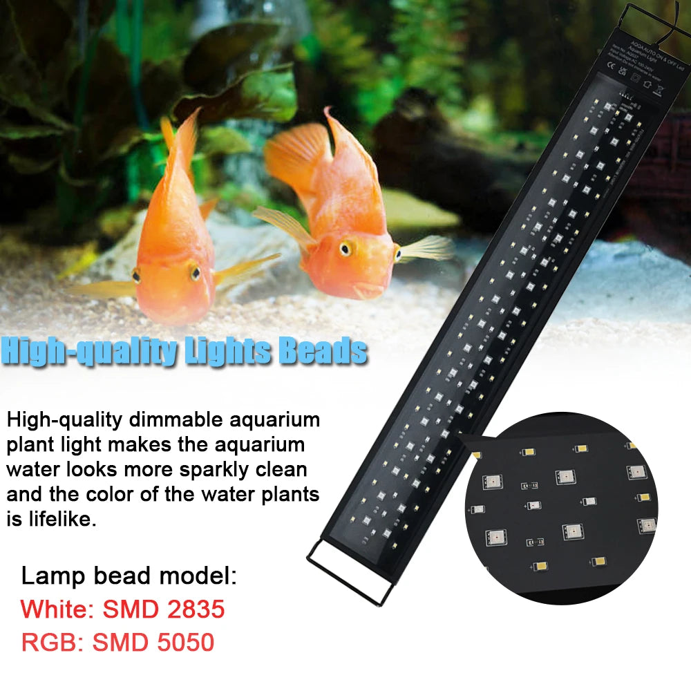 Iluminación LED de Espectro Completo para Pecera | Crecimiento y Estética - Mascotalux