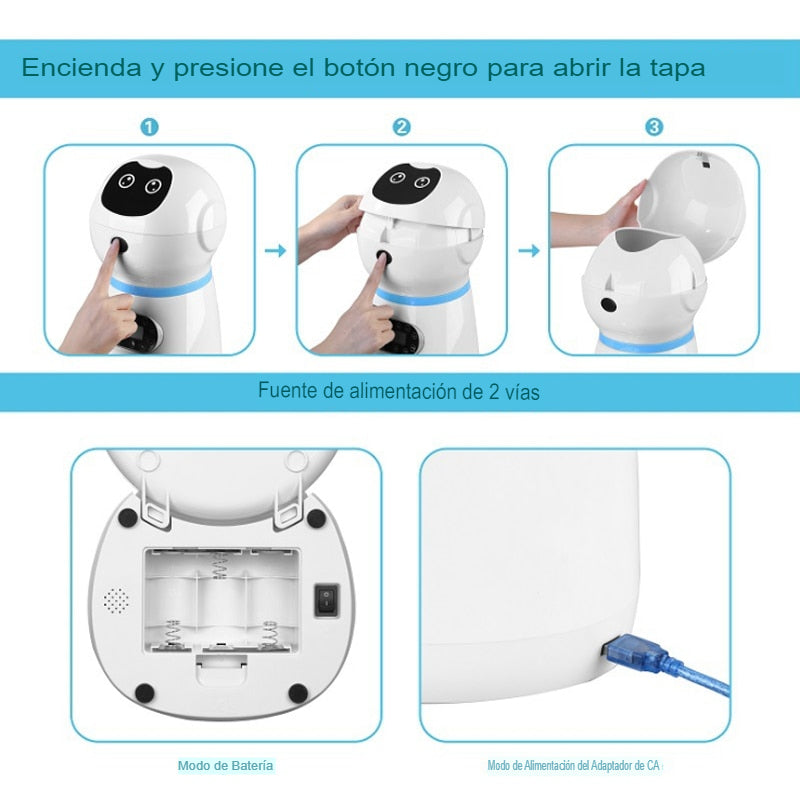 Alimentador automático para gatos y perros, dispensador de comida inteligente. - Mascotalux