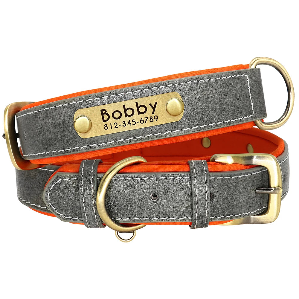 🐾 ¡El Collar de Cuero Personalizado que Tu Perro Merece! 🐾