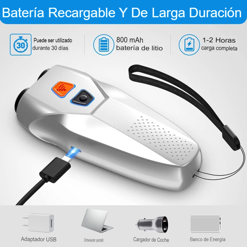 Repelente Ultrasónico PU70 para Perros: Detén Ladridos y Malos Comportamientos - Mascotalux